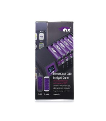 Efest 6-Bay Bluetooth LCD Mod Battery Charger 